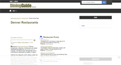 Desktop Screenshot of denver.diningguide.com