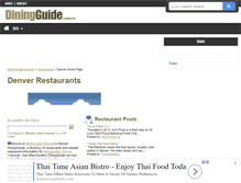 Tablet Screenshot of denver.diningguide.com