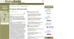 Desktop Screenshot of eugene.diningguide.com