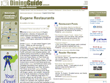 Tablet Screenshot of eugene.diningguide.com