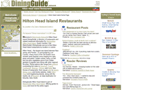 Desktop Screenshot of hilton.head.island.diningguide.com