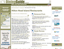 Tablet Screenshot of hilton.head.island.diningguide.com