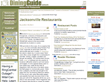 Tablet Screenshot of jacksonville.diningguide.com