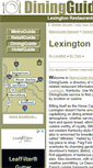 Mobile Screenshot of lexington.diningguide.com