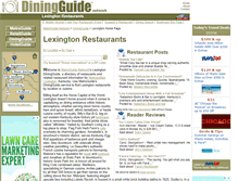 Tablet Screenshot of lexington.diningguide.com