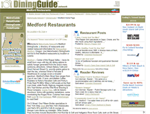 Tablet Screenshot of medford.diningguide.com