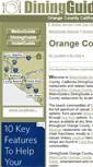 Mobile Screenshot of orange.county.diningguide.com