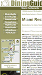 Mobile Screenshot of miami.diningguide.com