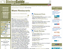 Tablet Screenshot of miami.diningguide.com