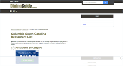 Desktop Screenshot of columbia.diningguide.com
