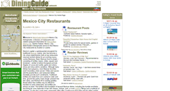 Desktop Screenshot of mexico.city.diningguide.com