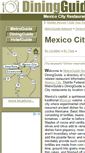 Mobile Screenshot of mexico.city.diningguide.com