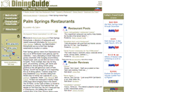 Desktop Screenshot of palm.springs.diningguide.com