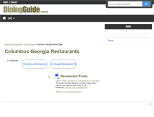 Tablet Screenshot of columbus.georgia.diningguide.com