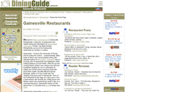 Desktop Screenshot of gainesville.diningguide.com