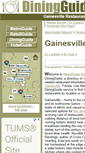 Mobile Screenshot of gainesville.diningguide.com