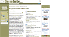 Desktop Screenshot of hagerstown.diningguide.com