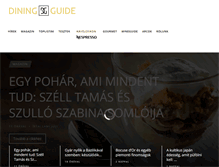 Tablet Screenshot of diningguide.hu