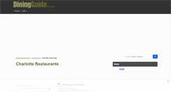 Desktop Screenshot of charlotte.diningguide.com
