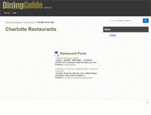 Tablet Screenshot of charlotte.diningguide.com