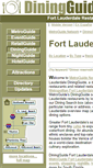 Mobile Screenshot of fort.lauderdale.diningguide.com