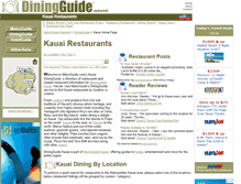 Tablet Screenshot of kauai.diningguide.com