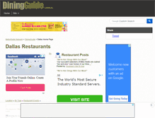 Tablet Screenshot of dallas.diningguide.com