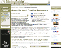 Tablet Screenshot of greenville.north.carolina.diningguide.com