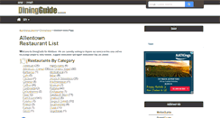 Desktop Screenshot of allentown.diningguide.com
