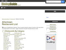 Tablet Screenshot of allentown.diningguide.com