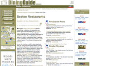 Desktop Screenshot of boston.diningguide.com