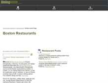 Tablet Screenshot of boston.diningguide.com