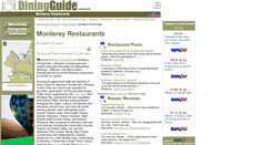 Desktop Screenshot of monterey.diningguide.com