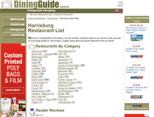 Tablet Screenshot of harrisburg.diningguide.com