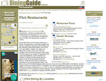 Tablet Screenshot of flint.diningguide.com