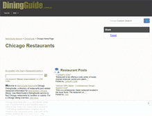 Tablet Screenshot of chicago.diningguide.com