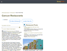 Tablet Screenshot of cancun.diningguide.com