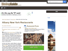 Tablet Screenshot of albany.diningguide.com