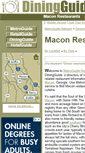 Mobile Screenshot of macon.diningguide.com