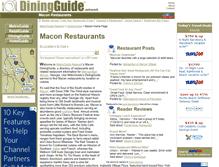 Tablet Screenshot of macon.diningguide.com