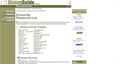 Desktop Screenshot of evansville.diningguide.com