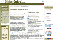 Desktop Screenshot of meridian.diningguide.com