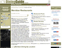Tablet Screenshot of meridian.diningguide.com