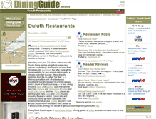 Tablet Screenshot of duluth.diningguide.com